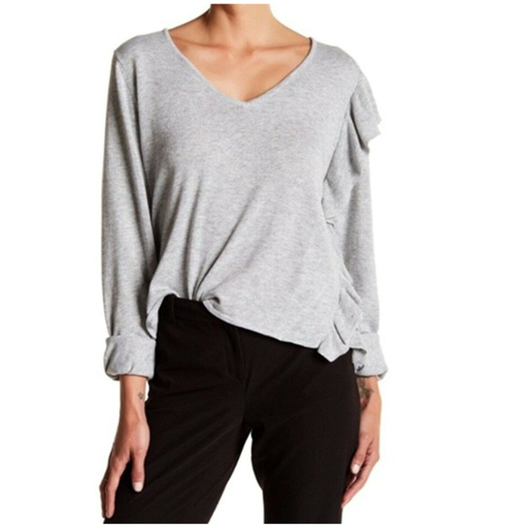 John + Jenn Sweaters - NWT | John + Jenn | Asymmetrical Ruffle Sweater